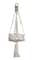 31.5" Natural White Macramé Hanging Basket by Ashland®